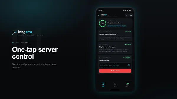 Control a Real Android Device over HTTP