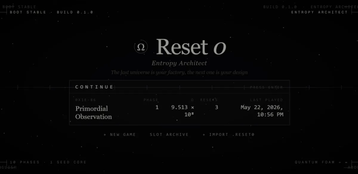 RESET-0：熵之建筑师 现已登陆 Android